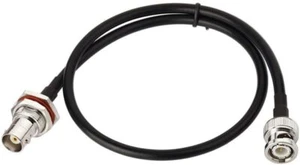 Bingfu BNC Male to Female Bulkhead Mount RG58 Coax Jumper Cable 60cm 2 feet - Picture 1 of 4