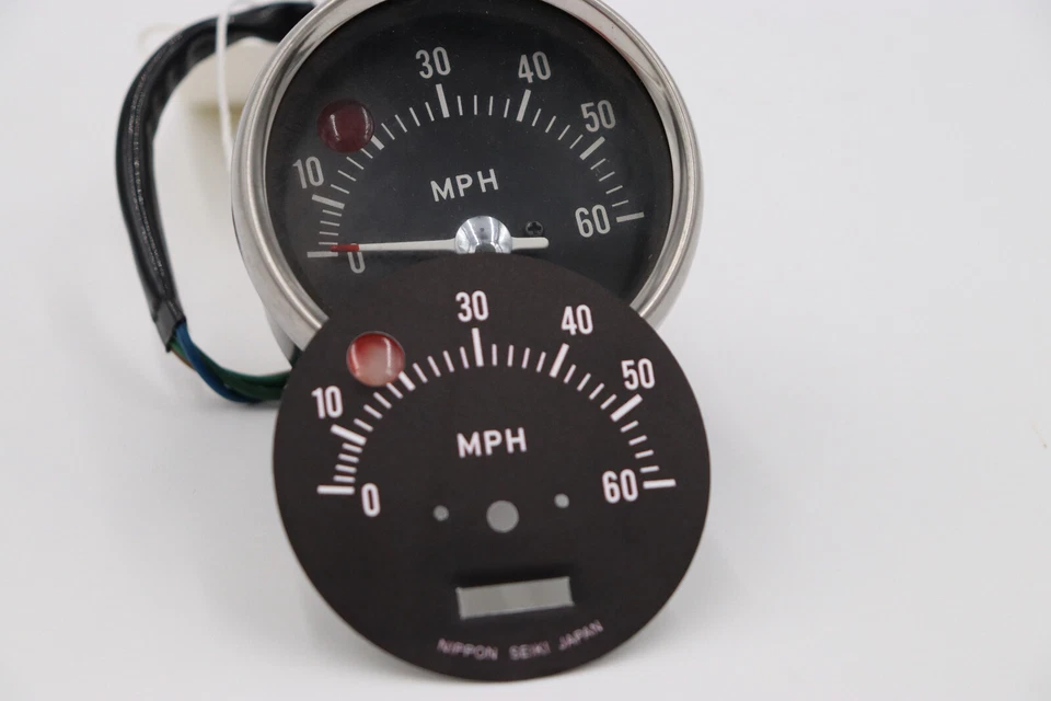 1971 年本田 SL70 速度计覆盖贴花用于修复 — 第 1/3 张图片