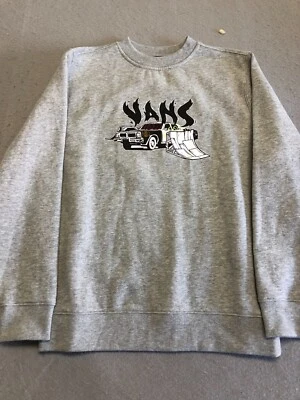 Sudadera Vans Juvenil Niño Mediana 10-12 Nueva Copout Suelta Gris Gráfico Crew Foto 1 de 4