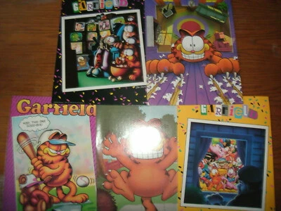 Lot of 5 New Vintage Garfield the Cat 2 Pocket Portfolio Folders Mead 9.5x12 in. - Image 1 of 4