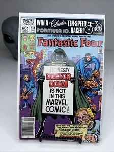 FANTASTIC FOUR #238 Byrne Dr Doom cover 1st app Aunt Petunia Key Issue Fine - Picture 1 of 9