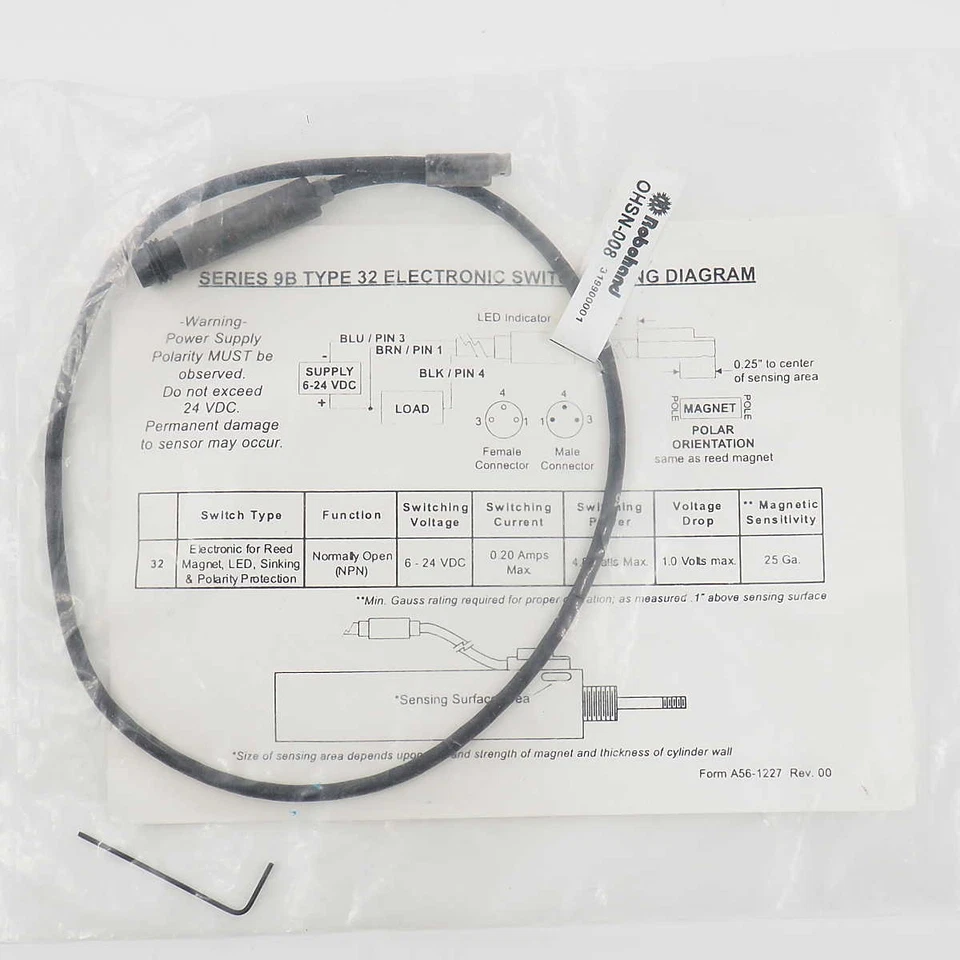 NEW Robohand OHSN-008(NPN) NSMP Sensor Cable - Image 1 of 1