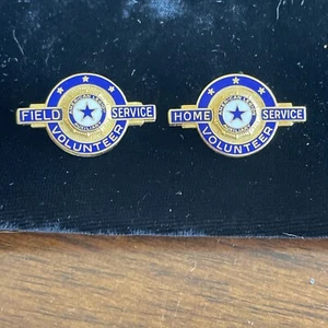 Vintage 2, American Legion Field Service Volunteer Pin’s Enameled - Picture 1 of 16