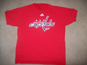 WASHINGTON CAPITALS T-SHIRT XL Adidas NHL ICE HOCKEY Caps SLAPSHOT Metropolitan - Picture 1 of 3