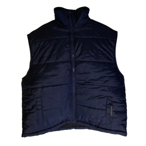 Chesterfield Waterproof Nylon Vest Size XL Men's Navy Blue Reversible to Fleece