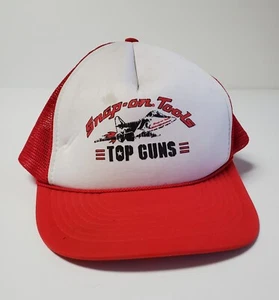Cappello in rete camionista vintage anni '80 strumenti a scatto regolabile - Foto 1 di 12