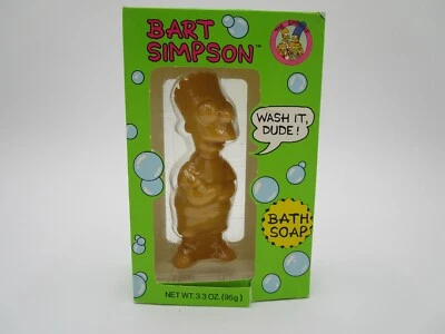 Vintage Novo 1990 BART SIMPSON WASH IT DUDE 3-D Sabonete de Banho Novidade - Imagem 1 de 4
