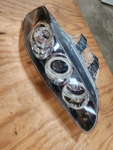 92-95 HONDA CIVIC HALO PROJECTOR HEADLIGHTS+HID 6000K LAMP SMOKED - Picture 1 of 3