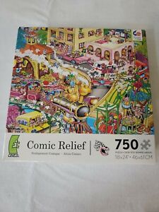 CEACO Puzzle 750 Pieces "Heaven On Earth" Comic Relief ALL COMPLETE 