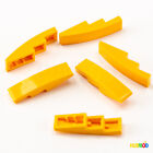 Lot Of 6 Lego 61678 Bright Light Orange 4X1 Slope Curved Plates Arch Roof Bricks