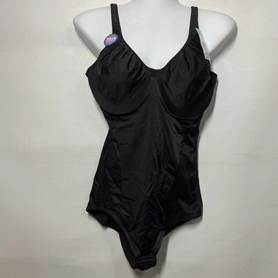 Bali Body Shaper Cool Comfort Built-in Underwire Bra Built-in Minimizer BLK 38C - Image 1 of 4