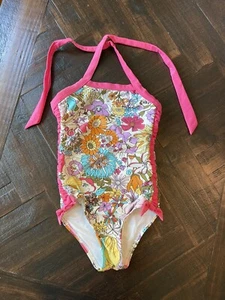 NWOT Liberty of London One Piece Swimsuit size M girls floral halter New - Picture 1 of 3