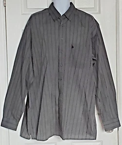 Knights Sportswear Mens Button Up Long Sleeve Stripes Shirt Size XLT Tall NWOT - Picture 1 of 8