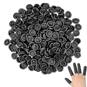 500 Stück Latex Fingerlinge, Fingerschutz Wasserdicht Fingerlinge Daumenschutz, - Bild 1 von 7