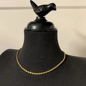 Gold Plated Triple Rope Chain Necklace 18” - Picture 1 of 4