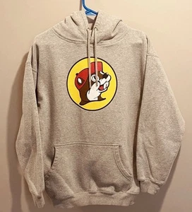 Sudadera con Capucha Pullover Buc-ees Para Hombre Gris Medio Sudadera con Capucha Logo - Imagen 1 de 16
