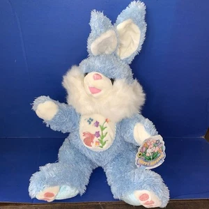 New Vintage Dan Dee Easter Blue Hoppy Hopster Bunny Rabbit XL Plush With Tags - Picture 1 of 19