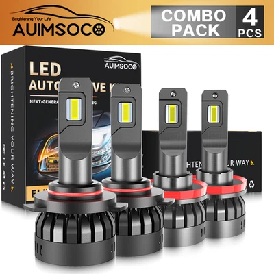 H11 +9005 HB3 LED Faros Bombillas PARA Ford Escape 2021 2022 2023 BAJA +High Beam Foto 1 de 4