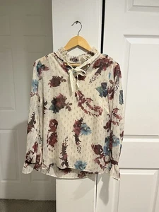 Weiche Umrandung M WhimsyPrimrose Bluse Boho halbtransparent mit integriertem Tank gebraucht, in einwandfreiem Zustand - Bild 1 von 12