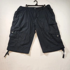 Iron Co Cargo Shorts Mens 40 Black Lightweight Outdoor Hiking Camping - Picture 1 of 21