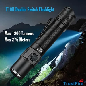 TrustFire 1800 Lumen Tactical LED Flashlight Rechargeable Alluminum Alloy Torch - Imagen 1 de 18