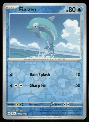 Finizen 048/162 Common Reverse Holo NM Pokemon SV05: Temporal Forces - Image 1 of 2