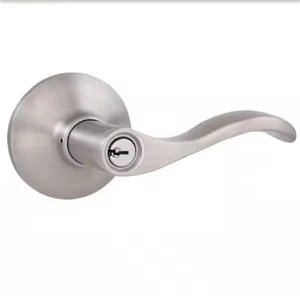 Defiant Naples Satin Nickel Keyed Entry Door Lever - Picture 1 of 8