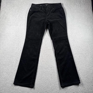 Ann Taylor LOFT Pants Womens 4P Curvy Boot Cords Corduroy Stretch Black Minimal - Picture 1 of 13