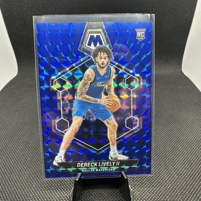 2023-24 Panini Mosaic - Rookies Dereck Lively #248 Blue Mosaic Prizm /199 (RC) - Image 1 of 2
