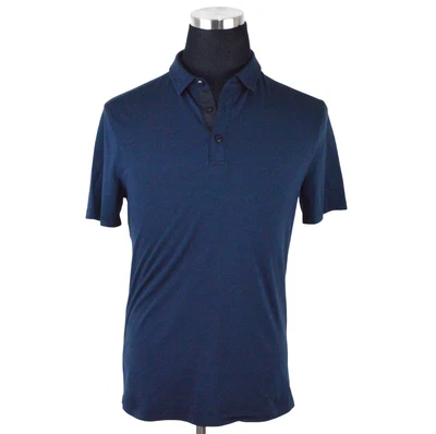 Lululemon Mens Polo Shirt M Navy Blue Performance Short Sleeve Polyester Blend - Image 1 of 4