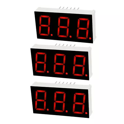 3x 12 Pin 3 Bit 7 Segment 1.48 x 0.75 x 0.31 Zoll 0.55" Rot LED Anzeige Rohr - Bild 1 von 4