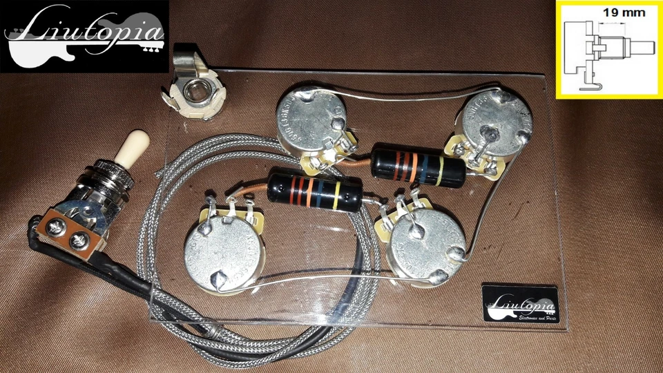 PER GIBSON L.P. -WIRING ALTA QUALITA' '56/'60-BUMBLEBEE 0.022uf -LONG SHAFT POTS - Image 1 of 1