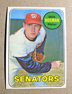 1969 Topps Baseball #607 Dick Bosman Vintage Baseball Card! EX+
