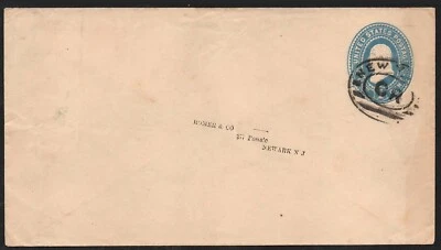U265? UNITED STATES OF AMERICA 1c postal stationery , used , posted before 1890 - Image 1 of 2