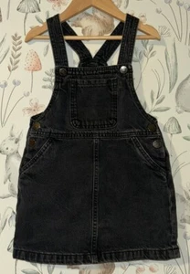 Girls Age 3-4 Years - Next Denim Dungaree / Pinafore Dress - Bought 2023 - Picture 1 of 2