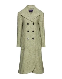 ALEXACHUNG Double-breasted wool-blend tweed coat sage green UK 6 8 10 RRP £720 - Picture 1 of 16