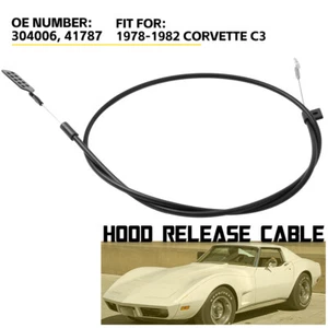 For 1978 - 1982 Corvette Hood Release Lateral Cable Latch to Latch C3 41787 H - Imagen 1 de 10