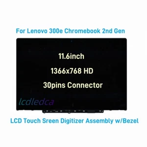 Screen for Lenovo 300e Chromebook 2nd Gen MTK 81QC 81QC0000US Touch LCD HD 30pin - Picture 1 of 3