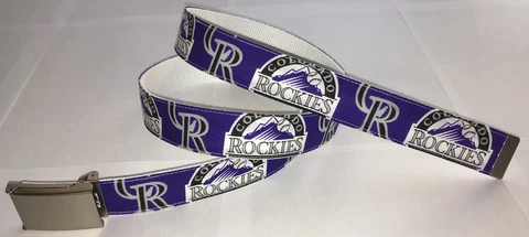 Colorado Rockies BELT & Buckle Baseball Team MLB Fan Game Gear Apparel CO New Cover
