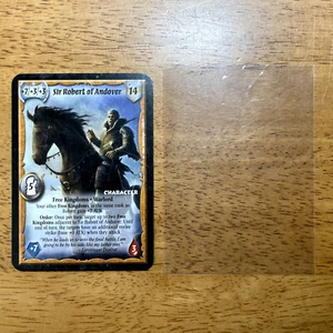 π‘ Sir Robert of Andover - Free Kingdoms Warlord Saga of the Storm CCG 4E Promo - Picture 1 of 4