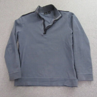 Sudadera Hugo Boss Para Hombres Cuarto Cremallera M Azul Pullover Manga Larga Simulación Foto 1 de 4
