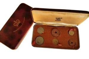 Nigerian 1959 Original 6 Coin Proof Set in red Box - Picture 1 of 3