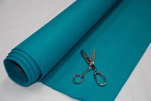 3mm THICK Acrylic Felt Baize Craft/Poker Fabric/Material TEAL - Picture 1 of 1