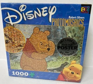 DISNEY PHOTOMOSAICS 1000 PIECE PUZZLE WINNIE POOH SEALED W/POSTER FREE SHIPPING - Picture 1 of 3