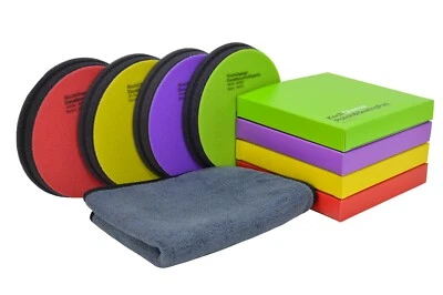 Koch Chemie Politur Set 5-teilig - 4x 150mm Polierpad + Mikrofasertuch - Bild 1 von 2