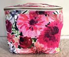 Kate Spade New Nwot Floral Flower Dahlia Pink Lunch Makeup Bag Rare Sold Out!