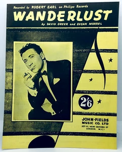 WANDERLUST - Robert Earl - 1960 UK sheet music - Picture 1 of 1