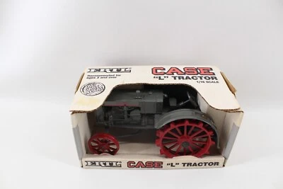 CASE "L" Diecast 1/16 Scale Tractor on Steel ERTL 1988 Vintage NIB - Image 1 of 4