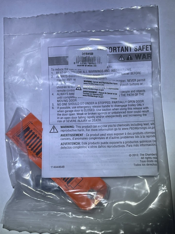 Liftmaster 41B4103 Tensioner Assembly Garage Opener Chamberlain WLED 8550 8355 - Image 1 of 1