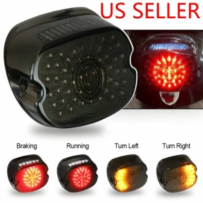 LED Rear Tail Light Brake Fit for Harley Road King Dyna Glide Softail Sportster - Image 1 of 4